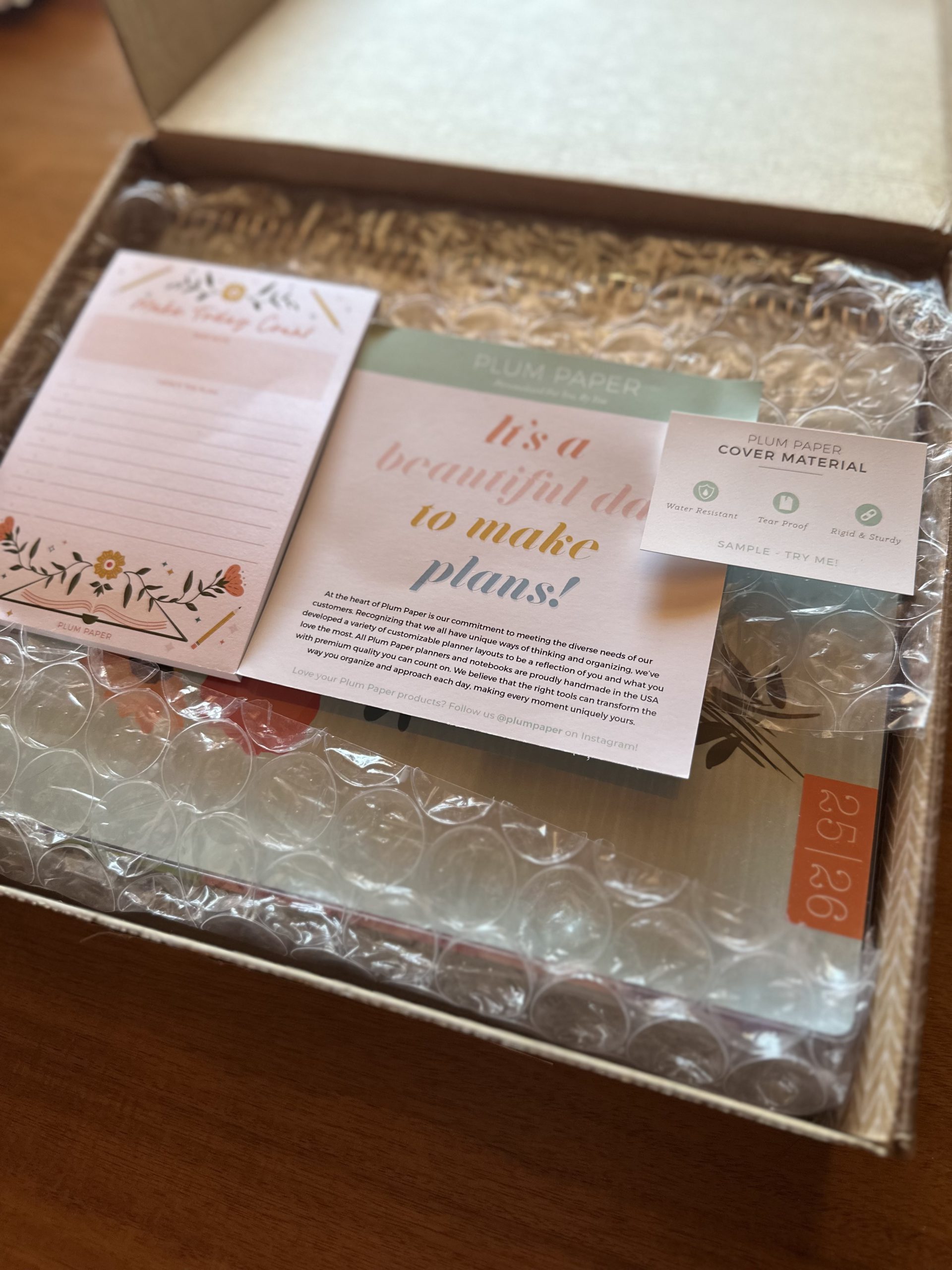 Plum Paper Planner: Unboxing and Review