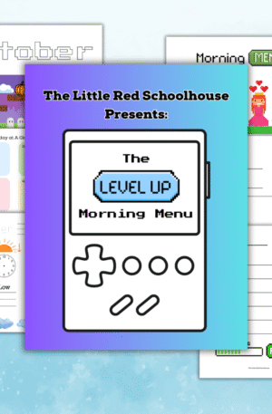 Homeschool Morning Menu - Level Up (Video Game Theme) - Digital Download