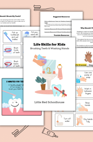 How to Brush Your Teeth - How to Wash Your Hands - Life Skills for Kids - Digital Download