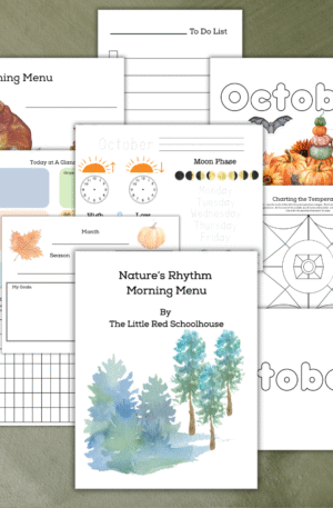 Homeschool Morning Menu - Nature's Rhythm - Digital Download